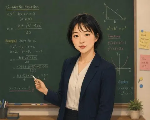 Illustrated portrait of Teacher Lena